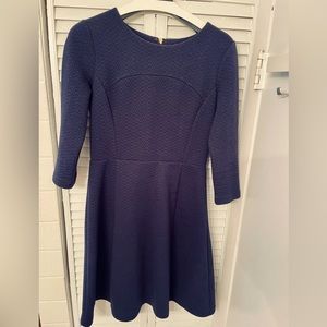 Boden | Navy Blue Quilted Dress